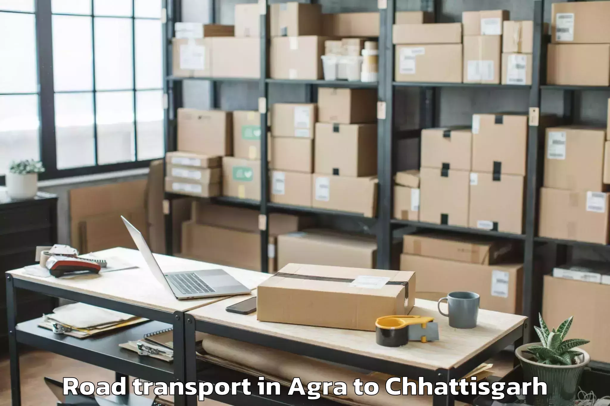 Book Your Agra to Kondagaon Road Transport Today